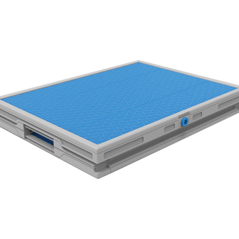 300kg bleu chargeant la boîte à palette en plastique pliante de Coreflute de boîte en plastique de surbau