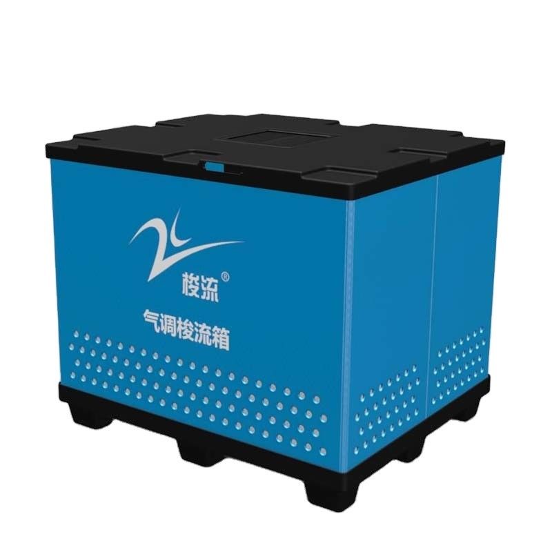 300kg bleu chargeant la boîte à palette en plastique pliante de Coreflute de boîte en plastique de surbau