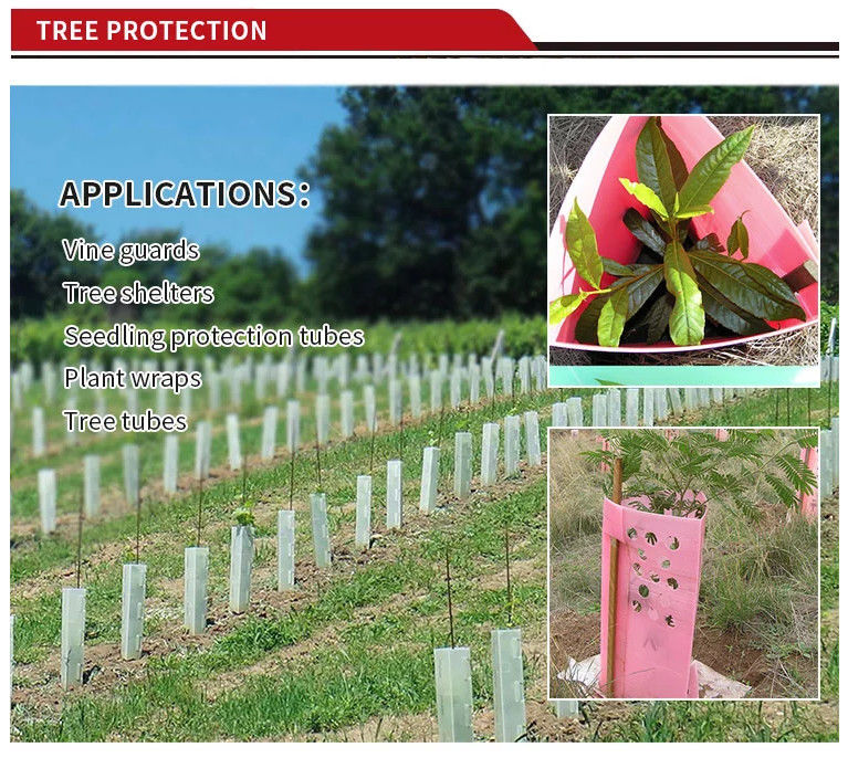 protecteurs de tronc de Green Plastic Tree de garde d'arbre de 1.5mm pp Corflute
