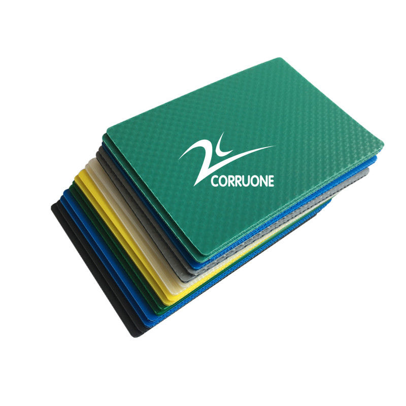 Le conseil jaune de Coroplast 5mm 6mm 8mm a ridé les feuilles en plastique 4x8