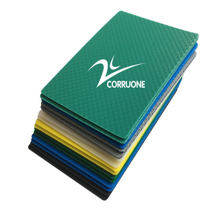 Le conseil jaune de Coroplast 5mm 6mm 8mm a ridé les feuilles en plastique 4x8