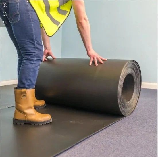 Petit pain noir de protection de plancher de la feuille 6mm 8mm Correx de Corflute
