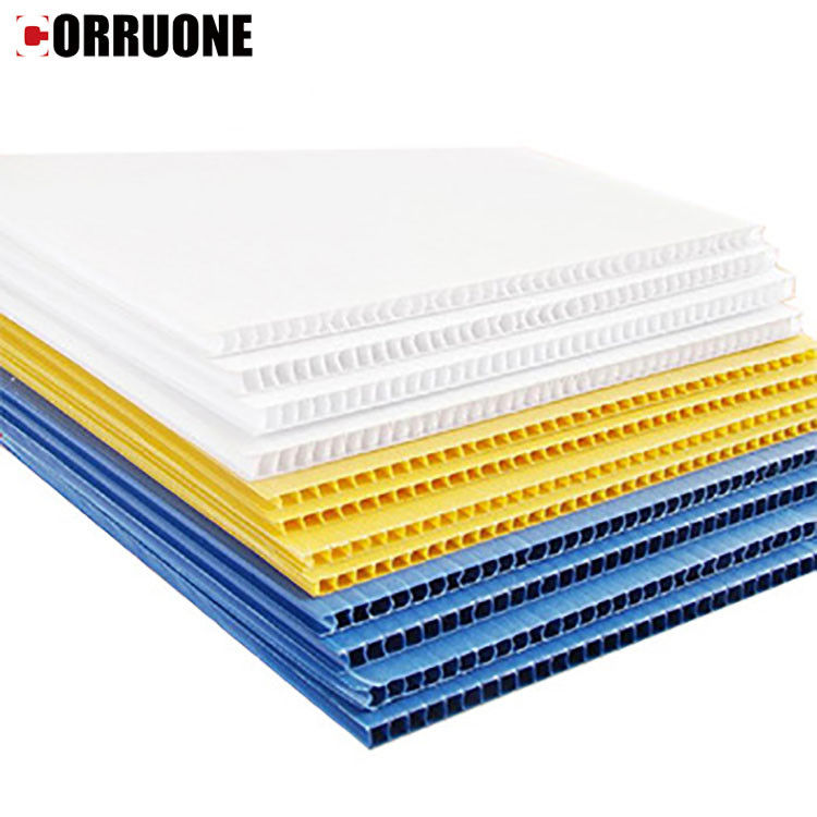 La feuille Correx de pp 3mm Corflute a ridé les feuilles en plastique de protection de plancher