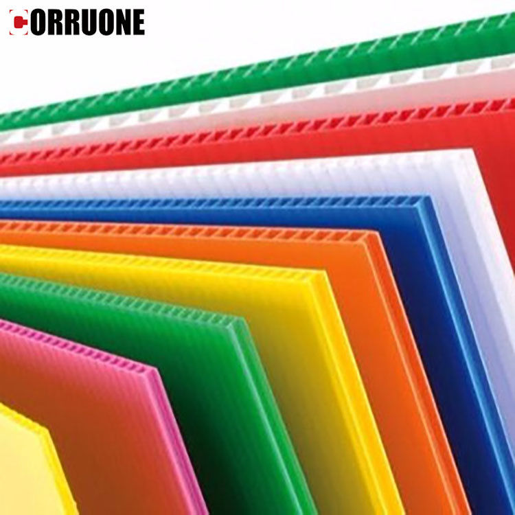La feuille Correx de pp 3mm Corflute a ridé les feuilles en plastique de protection de plancher
