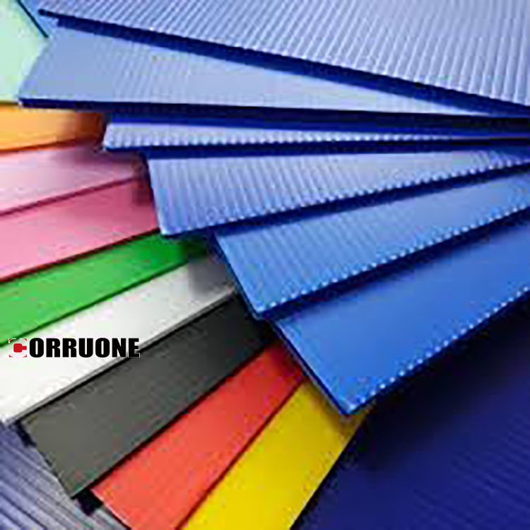 La feuille Correx de pp 3mm Corflute a ridé les feuilles en plastique de protection de plancher