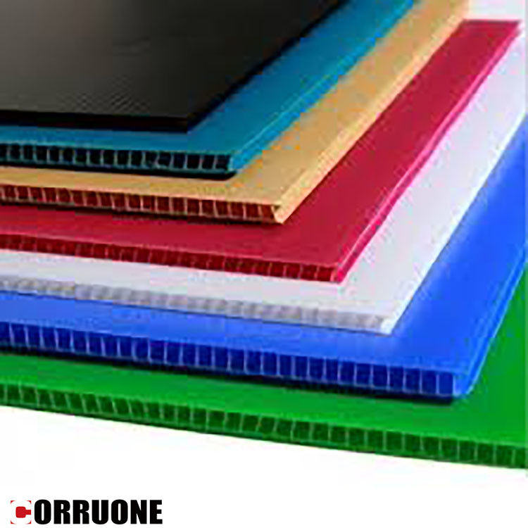 La feuille Correx de pp 3mm Corflute a ridé les feuilles en plastique de protection de plancher