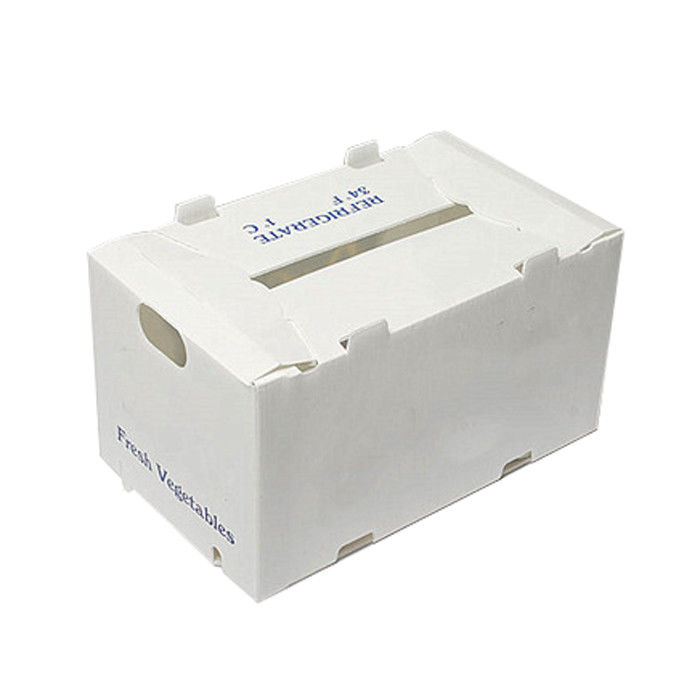 Boîte en plastique ondulé en PP pour les légumes et les fruits Boîte de maïs brocoli et boîte d'emballage agricole