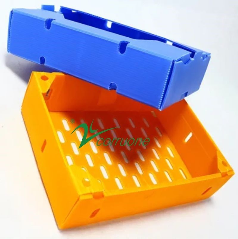 Corruone PP en polypropylène danpla boîte en plastique correx panneau de protection feuilles de polyflute boîtes d'emballage en plastique ondulé