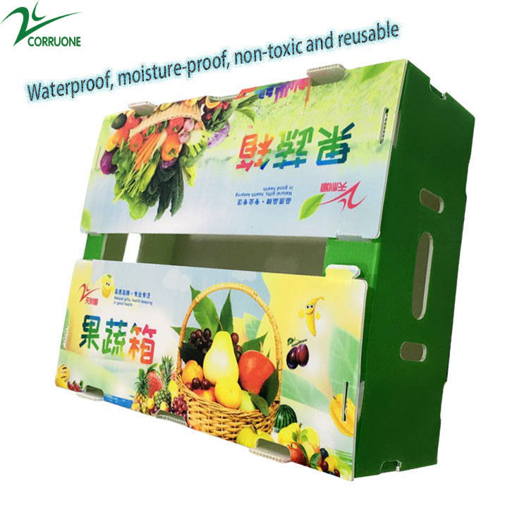Boîte en plastique ondulé imperméable pliable en PP à vendre à chaud Boîte d'emballage pour agriculture