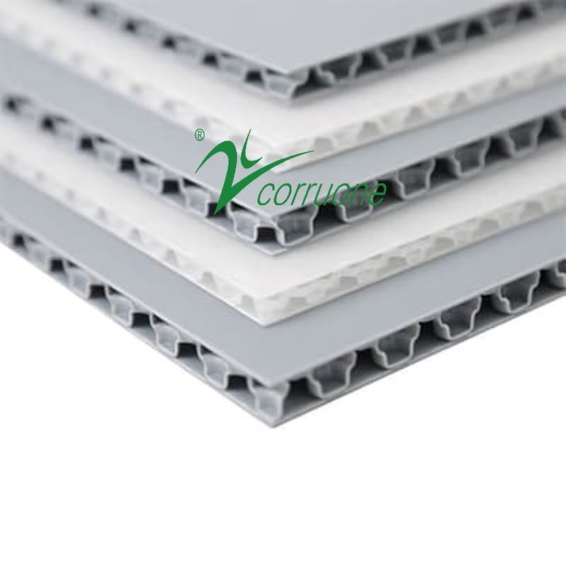 Petit pain en plastique ondulé de protection de la couverture 2mm-12mm Correx d'anti glissement
